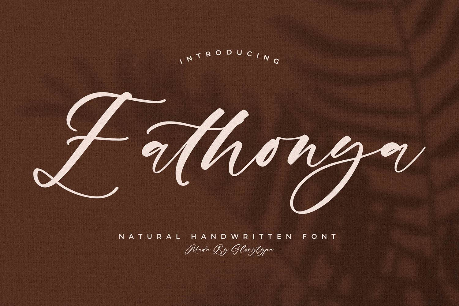 Eathonya Font sample