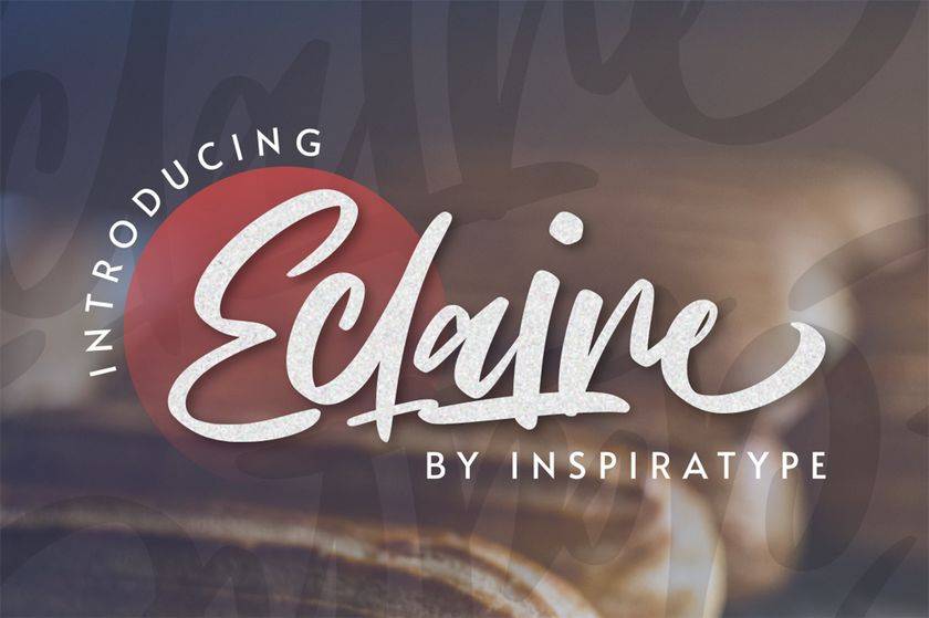 Eclaire Font sample