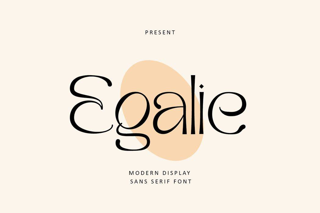Egalie Font sample