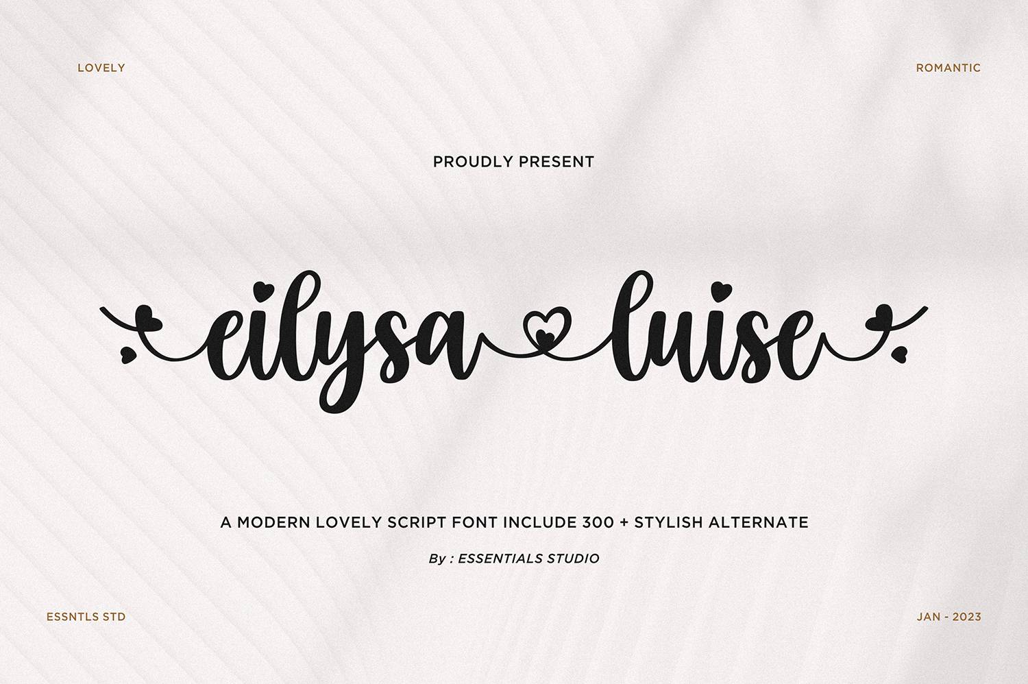 Eilysa Luise Font sample
