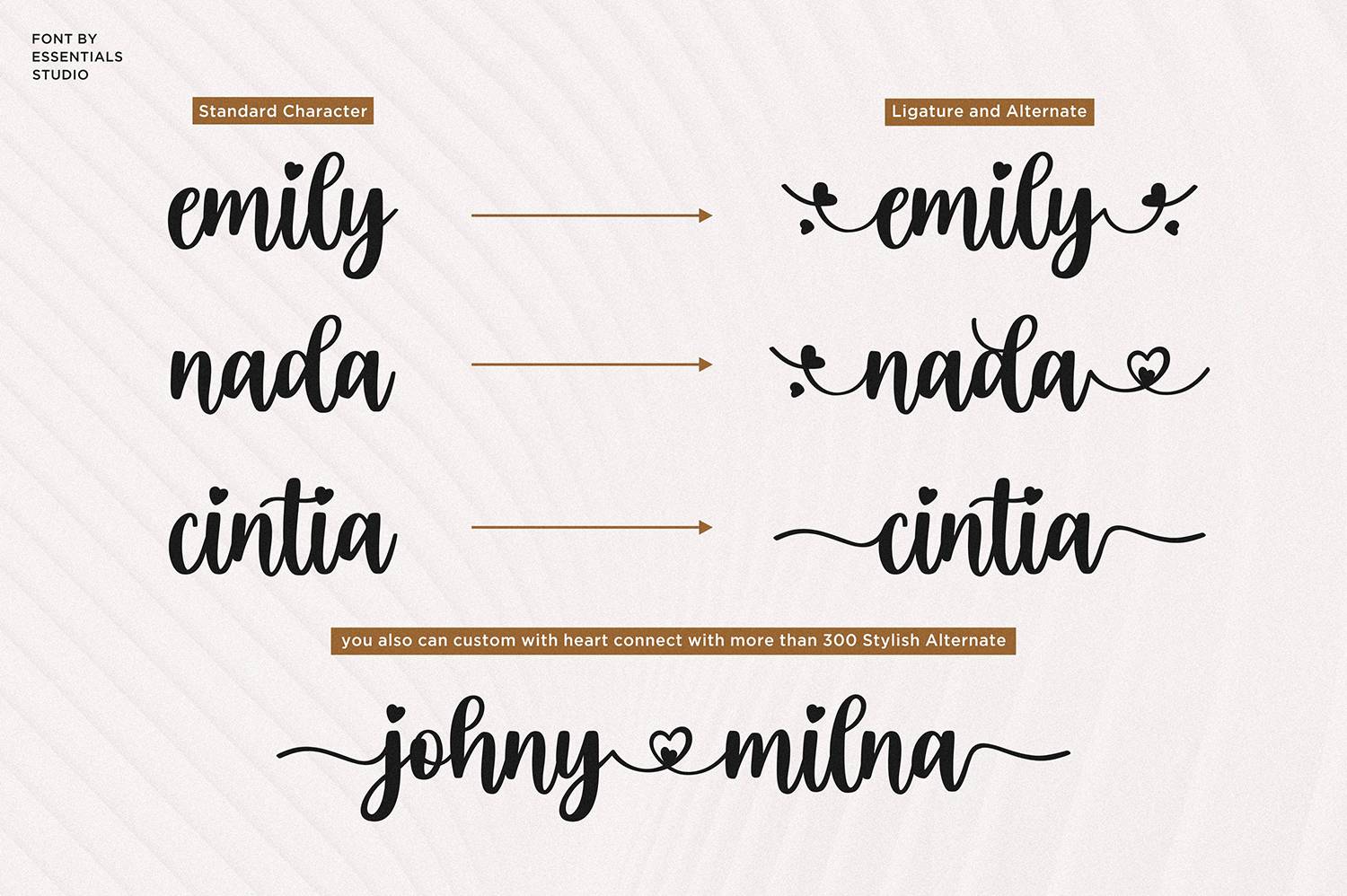 Eilysa Luise Font sample