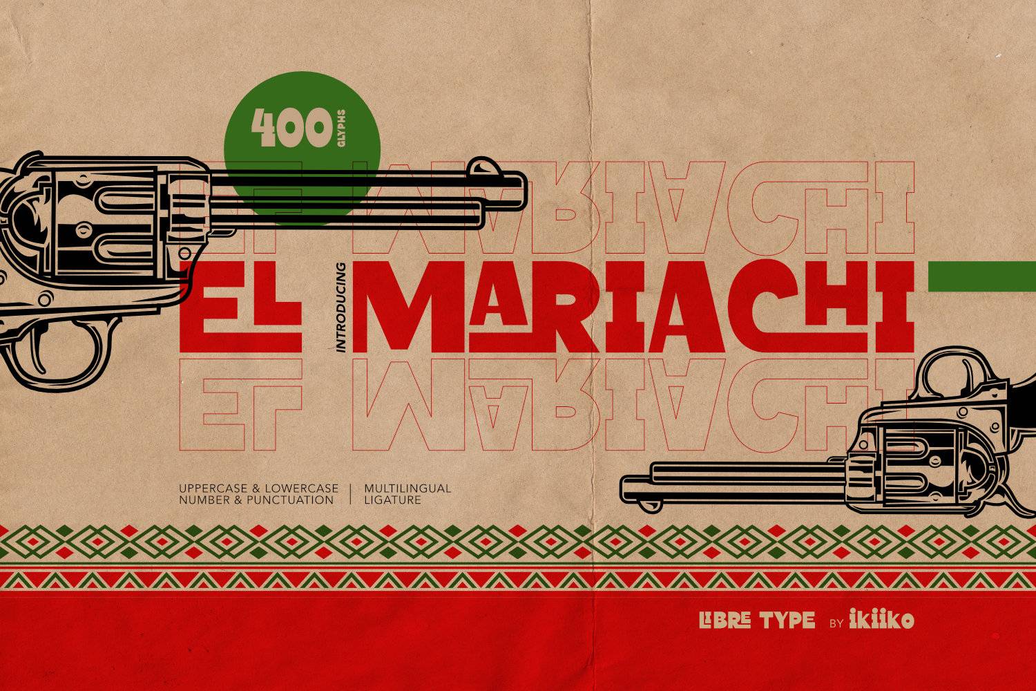 El Mariachi Font sample