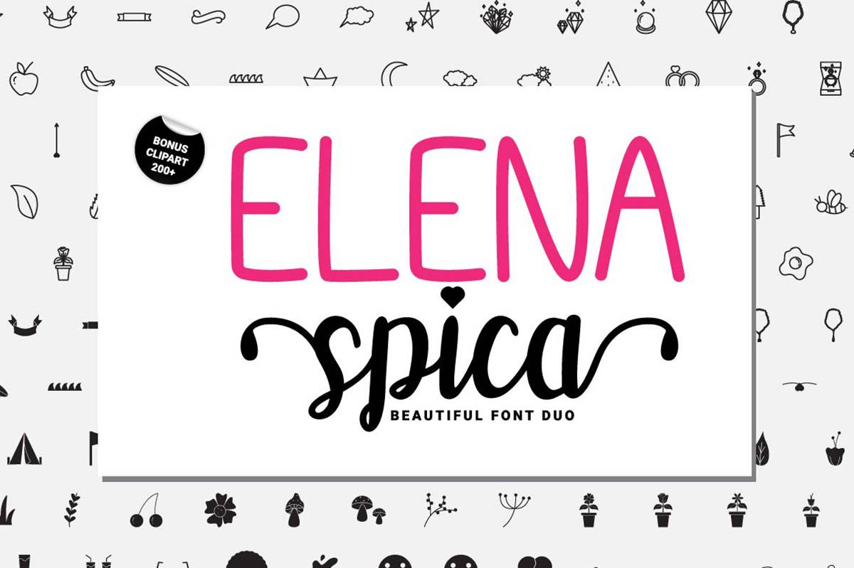 Elena Spica Font sample