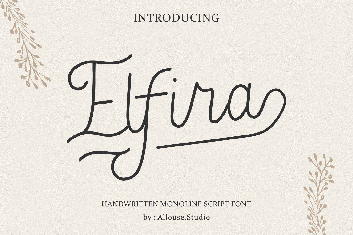 Elfira Font sample