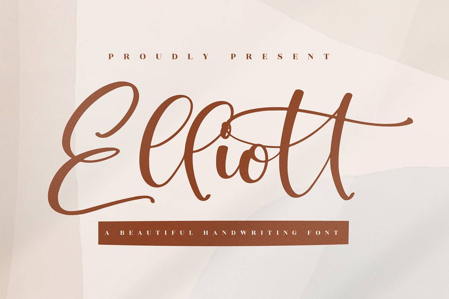 Elliott Font sample