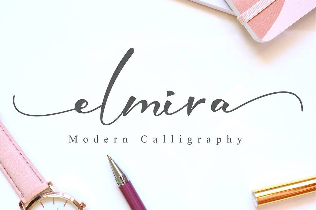 Elmira Script Font sample