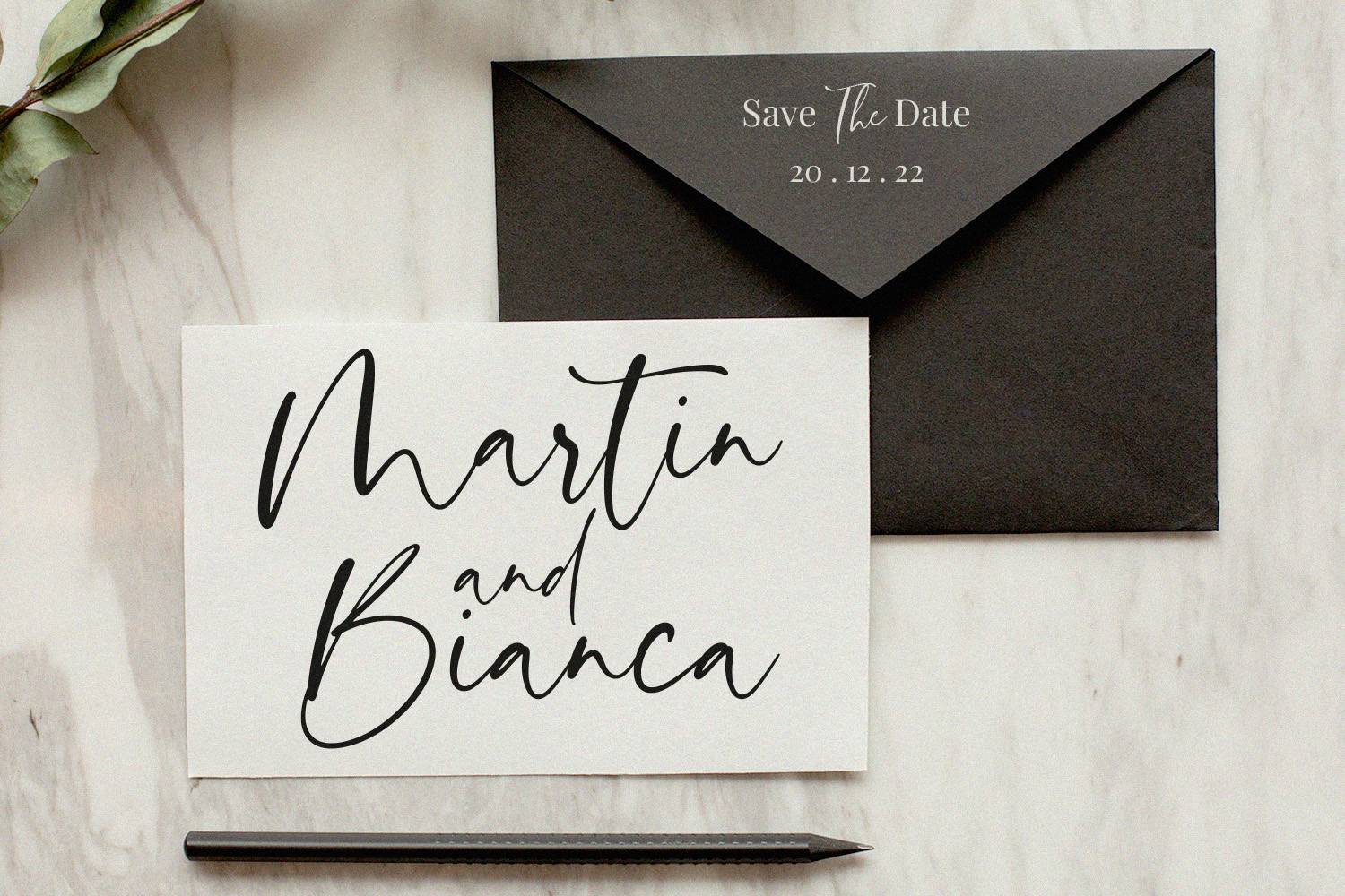Embassy Font sample