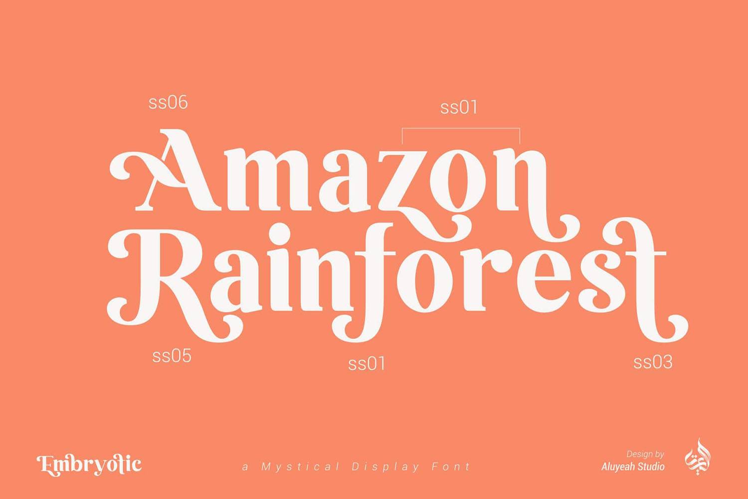 Embryotic Font sample