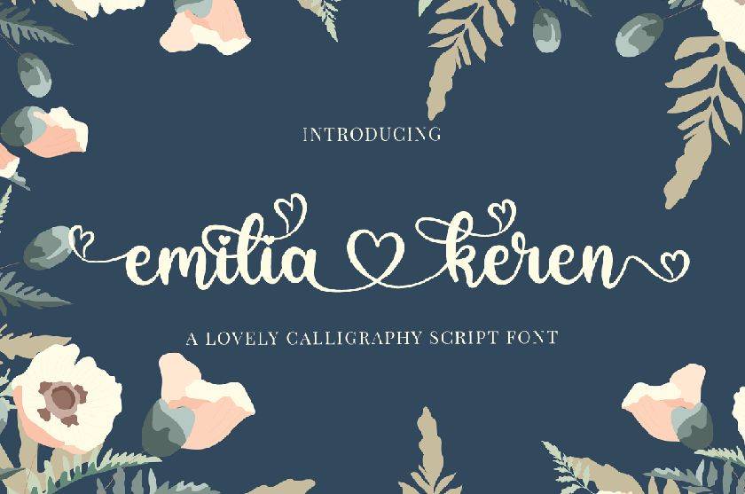 Emilia Keren Font sample
