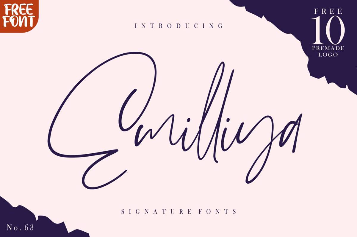 Emilliya Font sample