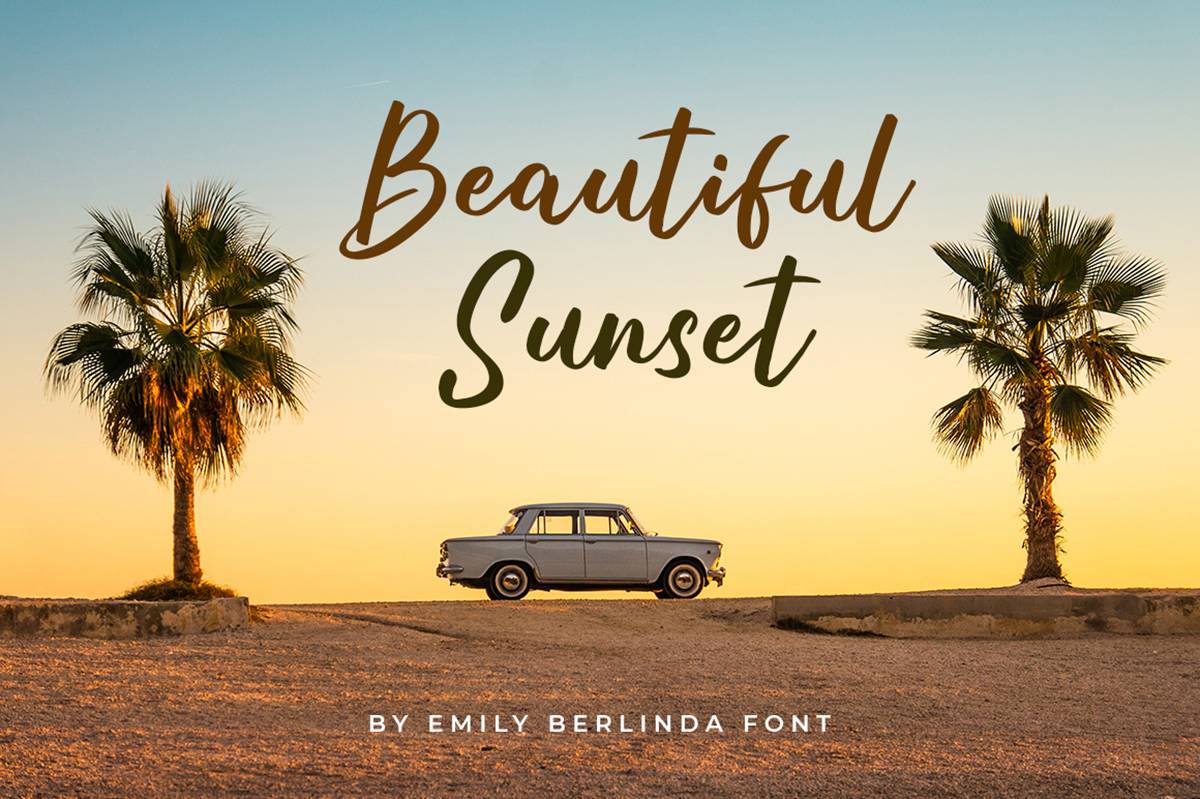 Emily Berlinda Font sample