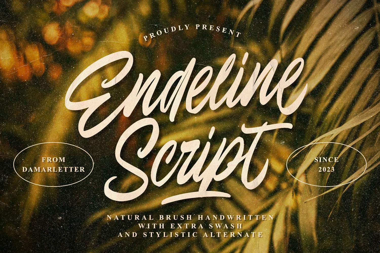 Endeline Script Font sample