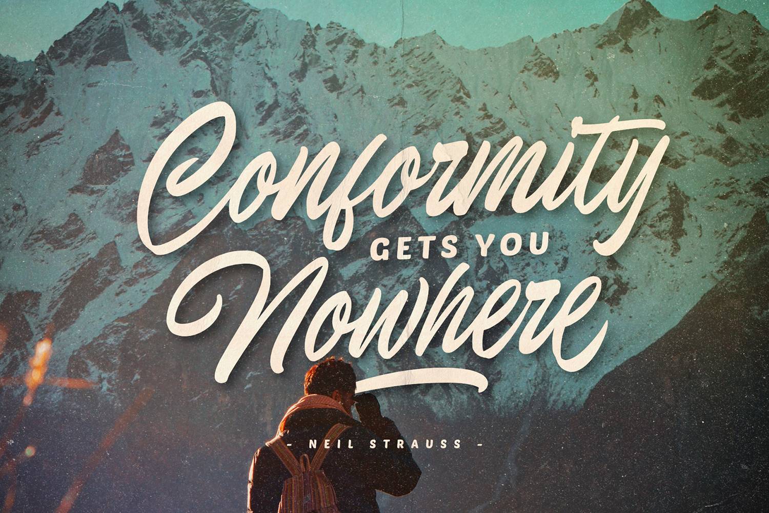 Endeline Script Font sample