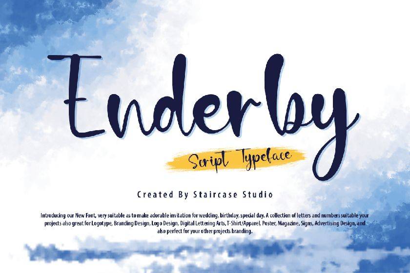 Enderby Font sample