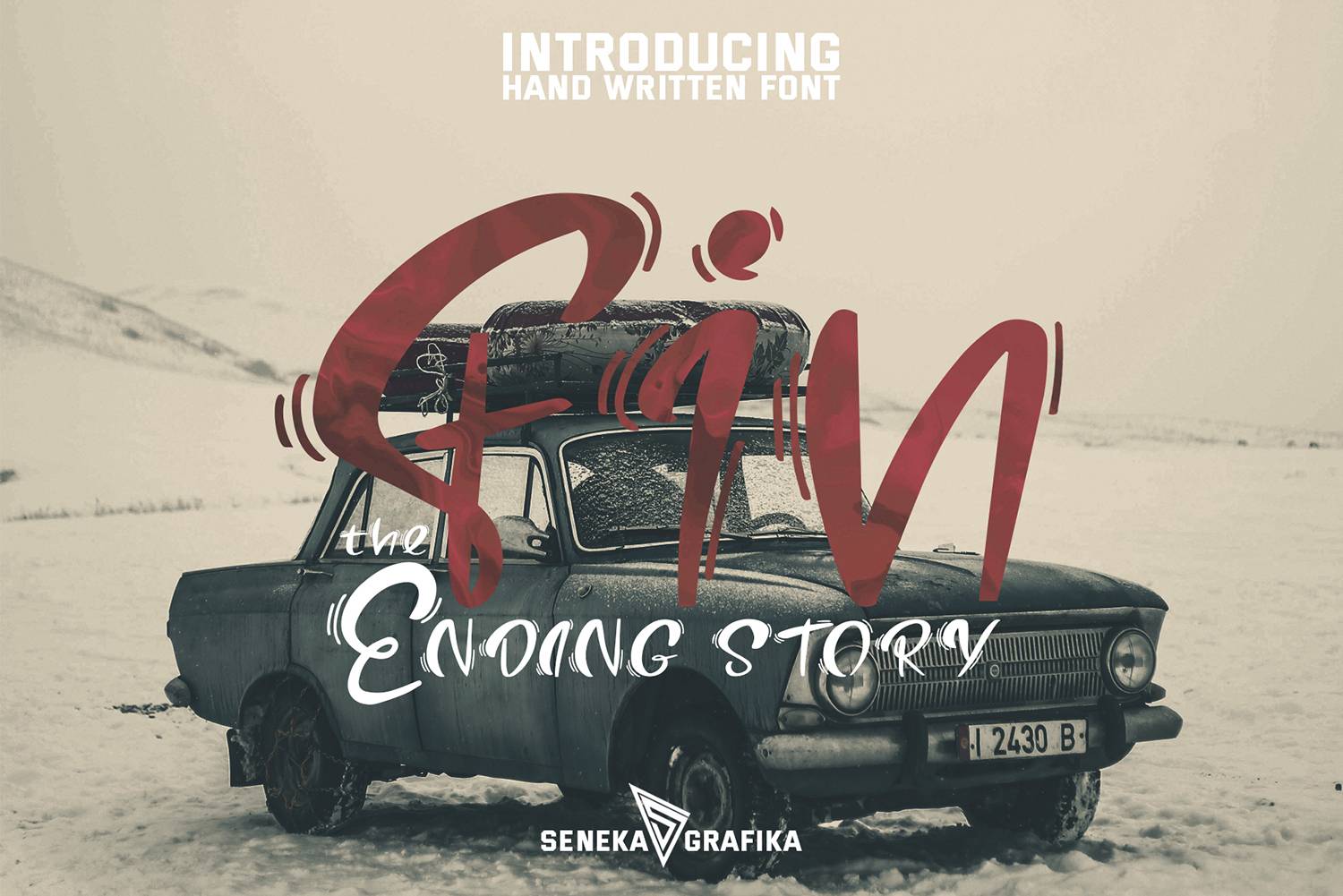Ending Story Font sample