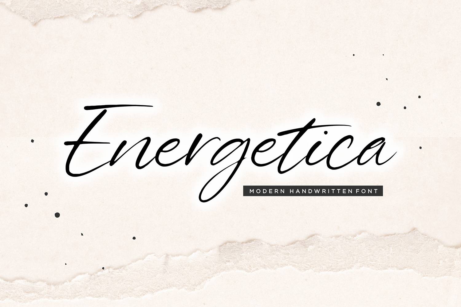 Energetica Font sample