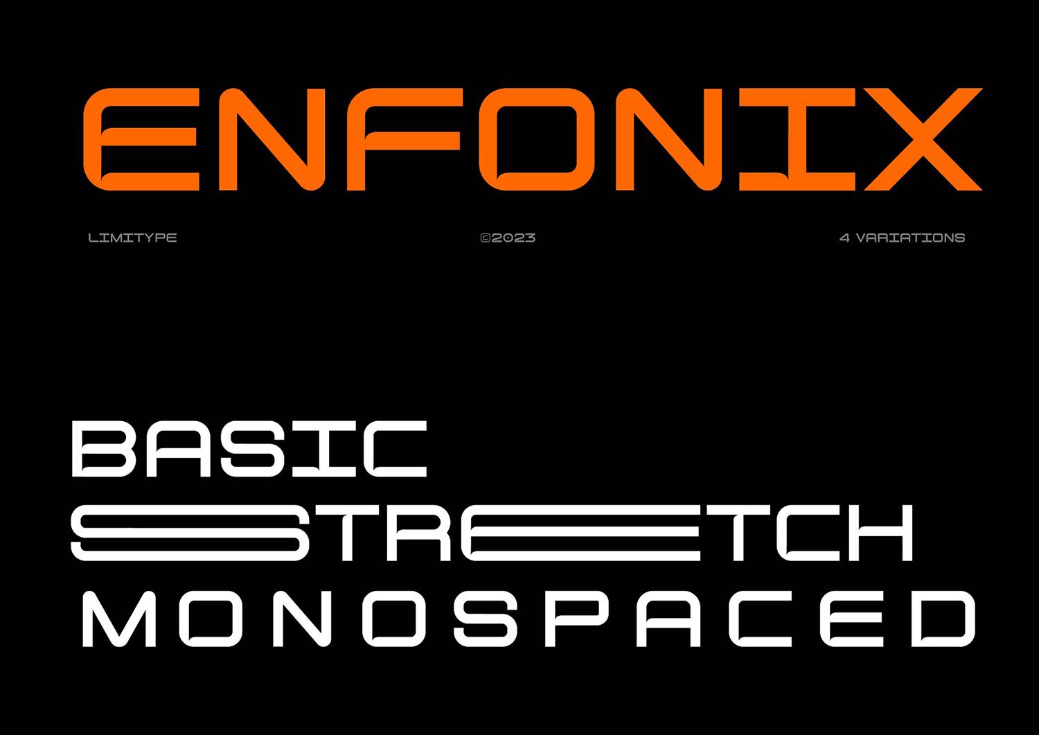 Enfonix Font sample