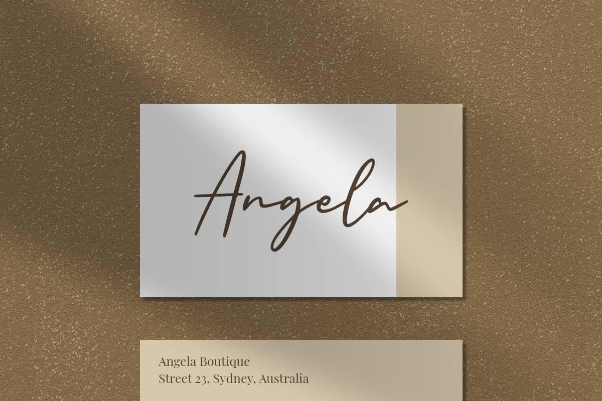 England Signature Font sample
