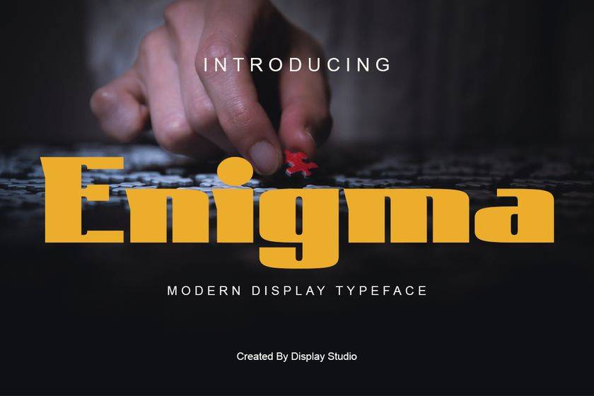 Enigma Font sample