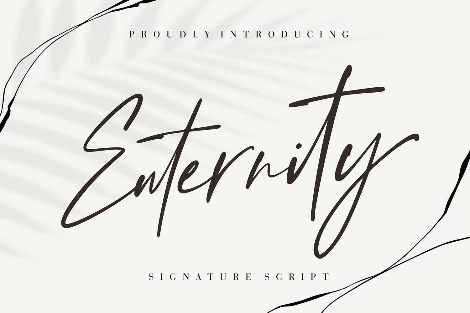 Enternity Font sample