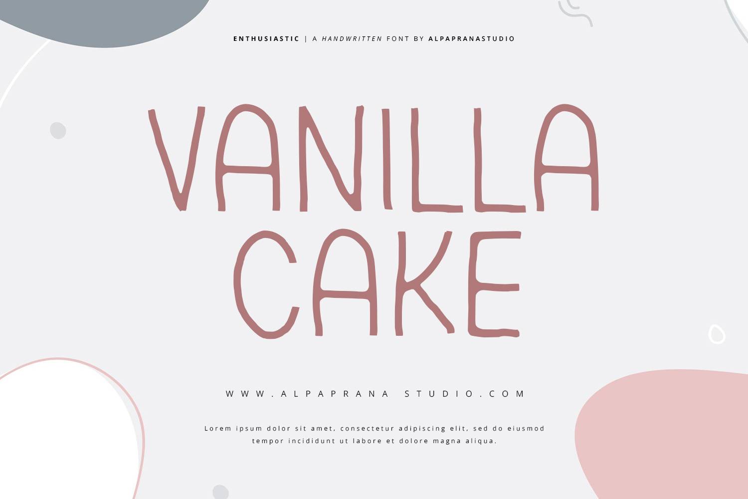 Enthusiastic Font sample