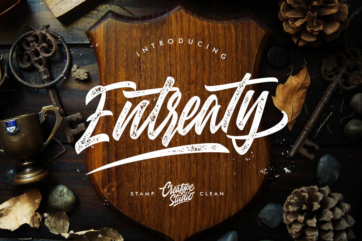 Entreaty Font sample