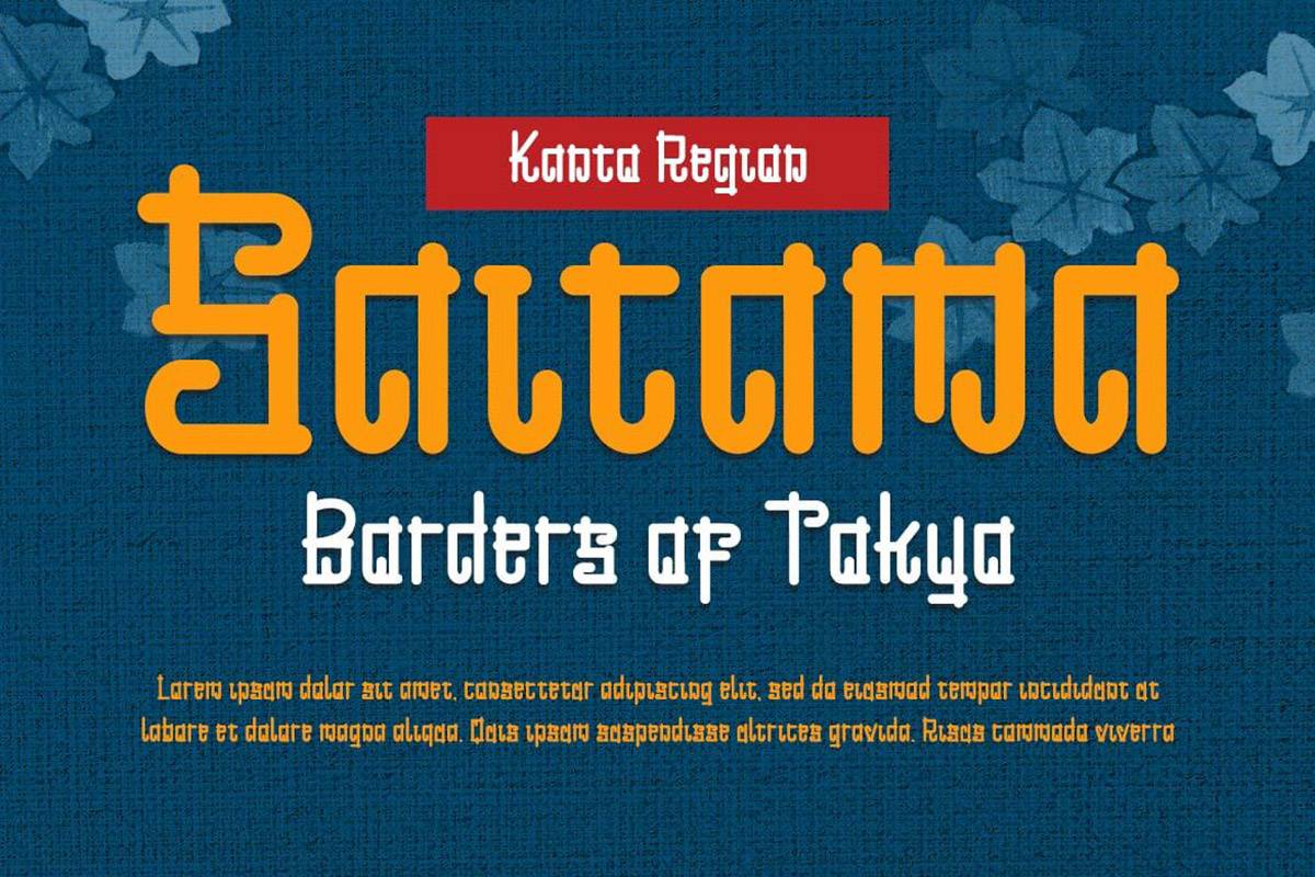 Eragu Font sample