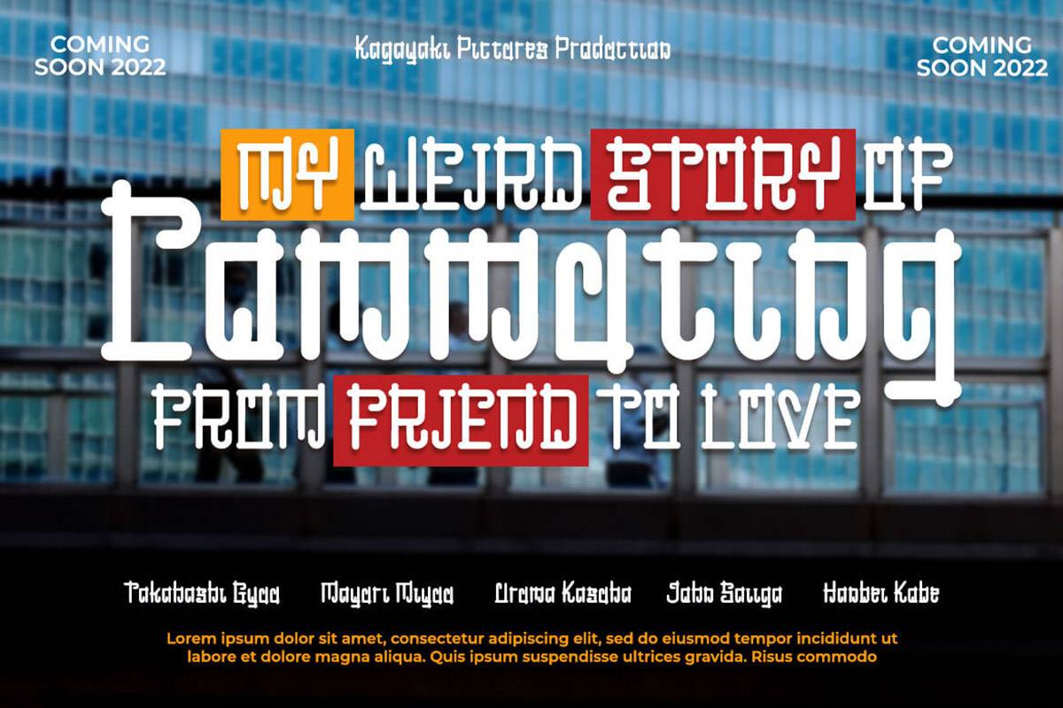 Eragu Font sample
