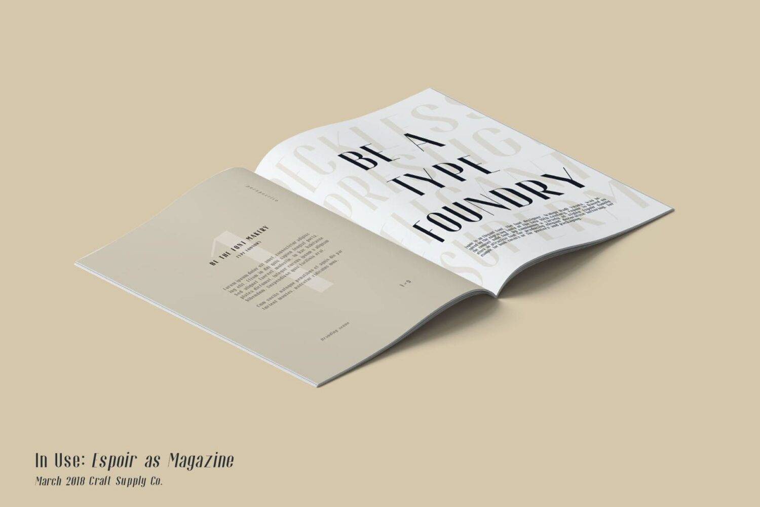 Espoir Font Family sample