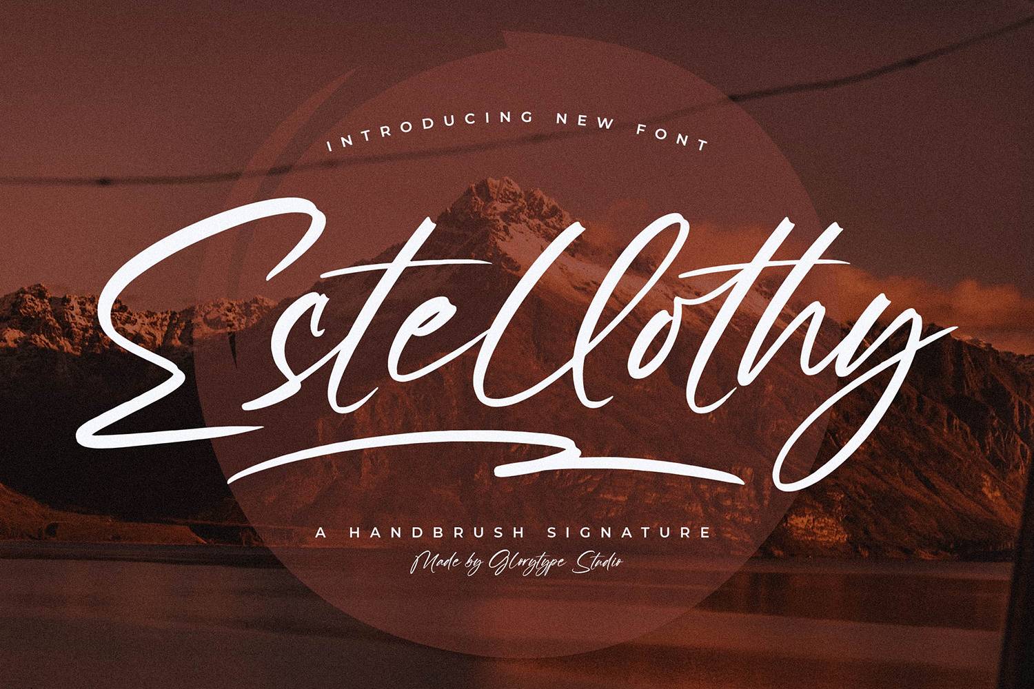 Estellothy Font sample