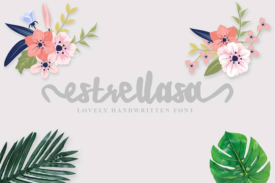 Estrellasa Modern Script Font sample