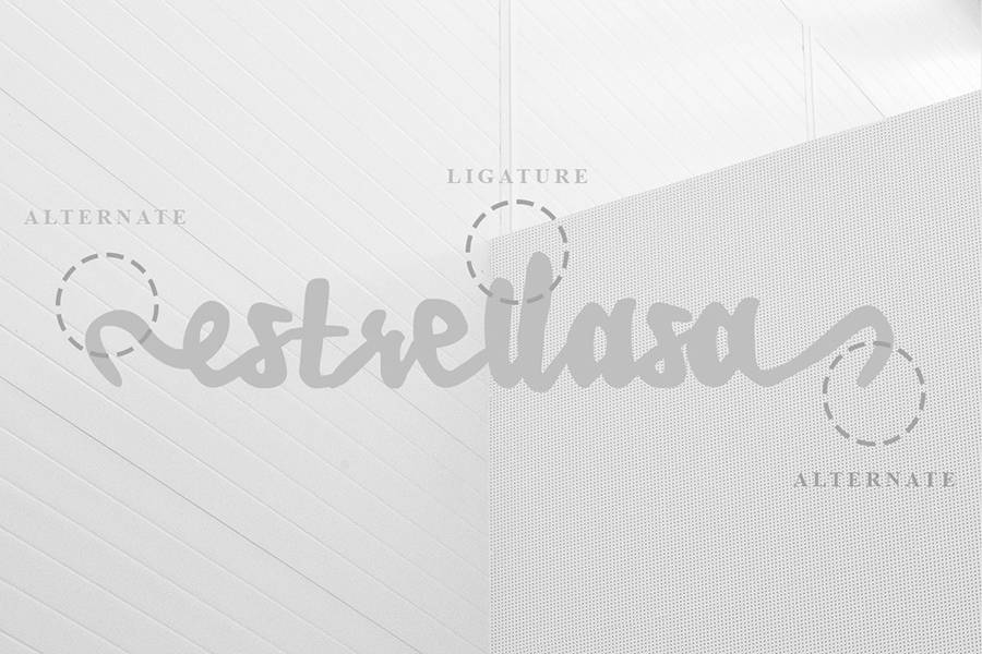 Estrellasa Modern Script Font sample