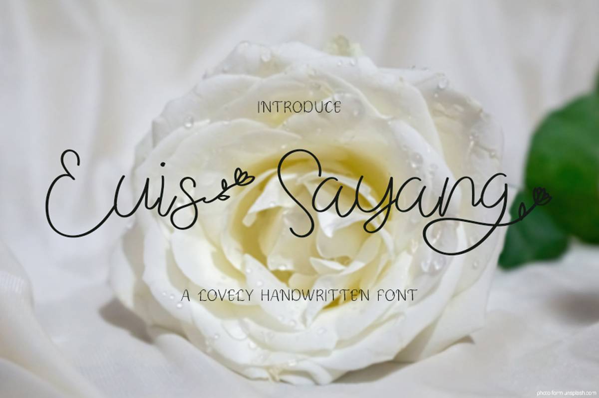 Euis Sayang Font sample