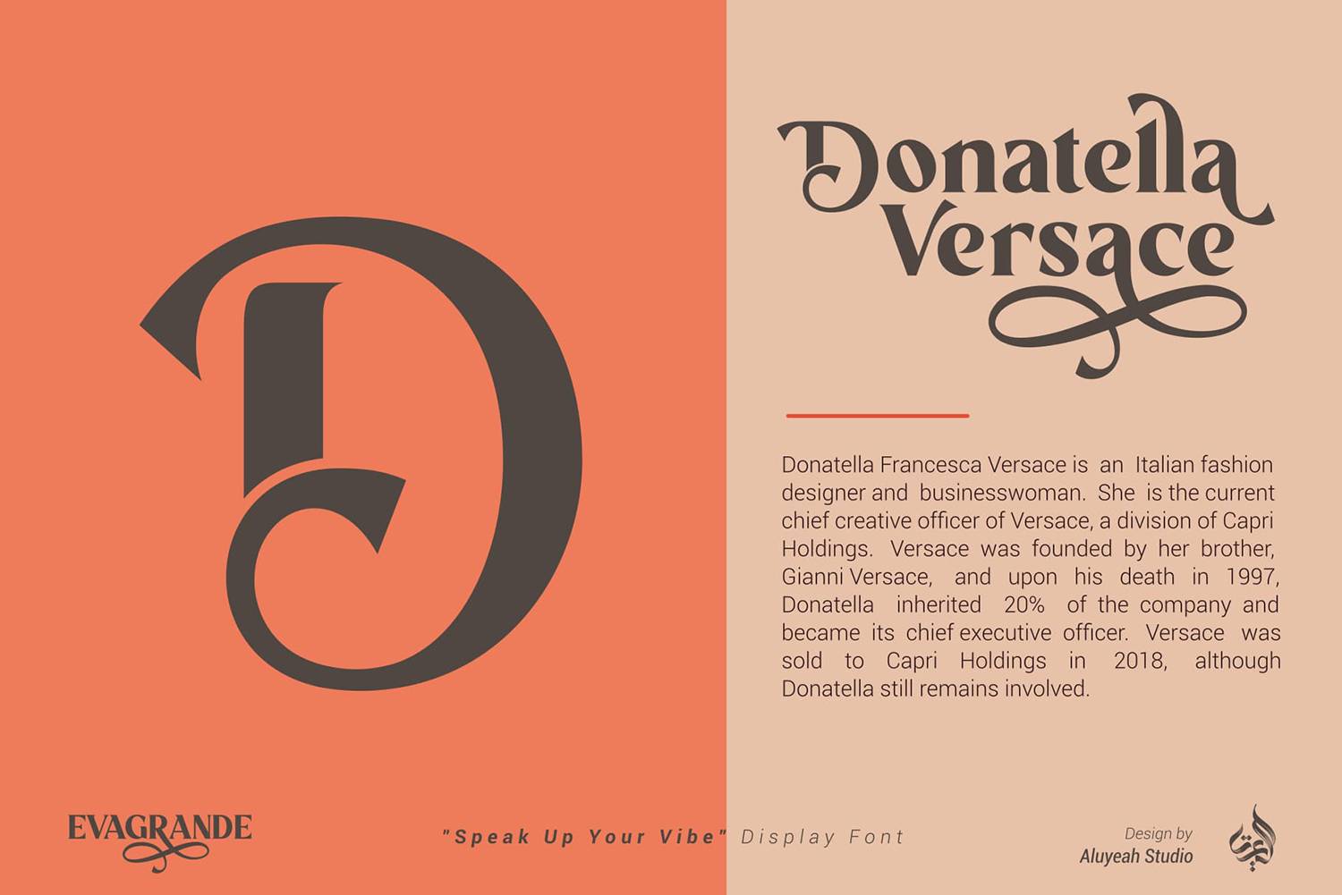 Evagrande Font sample