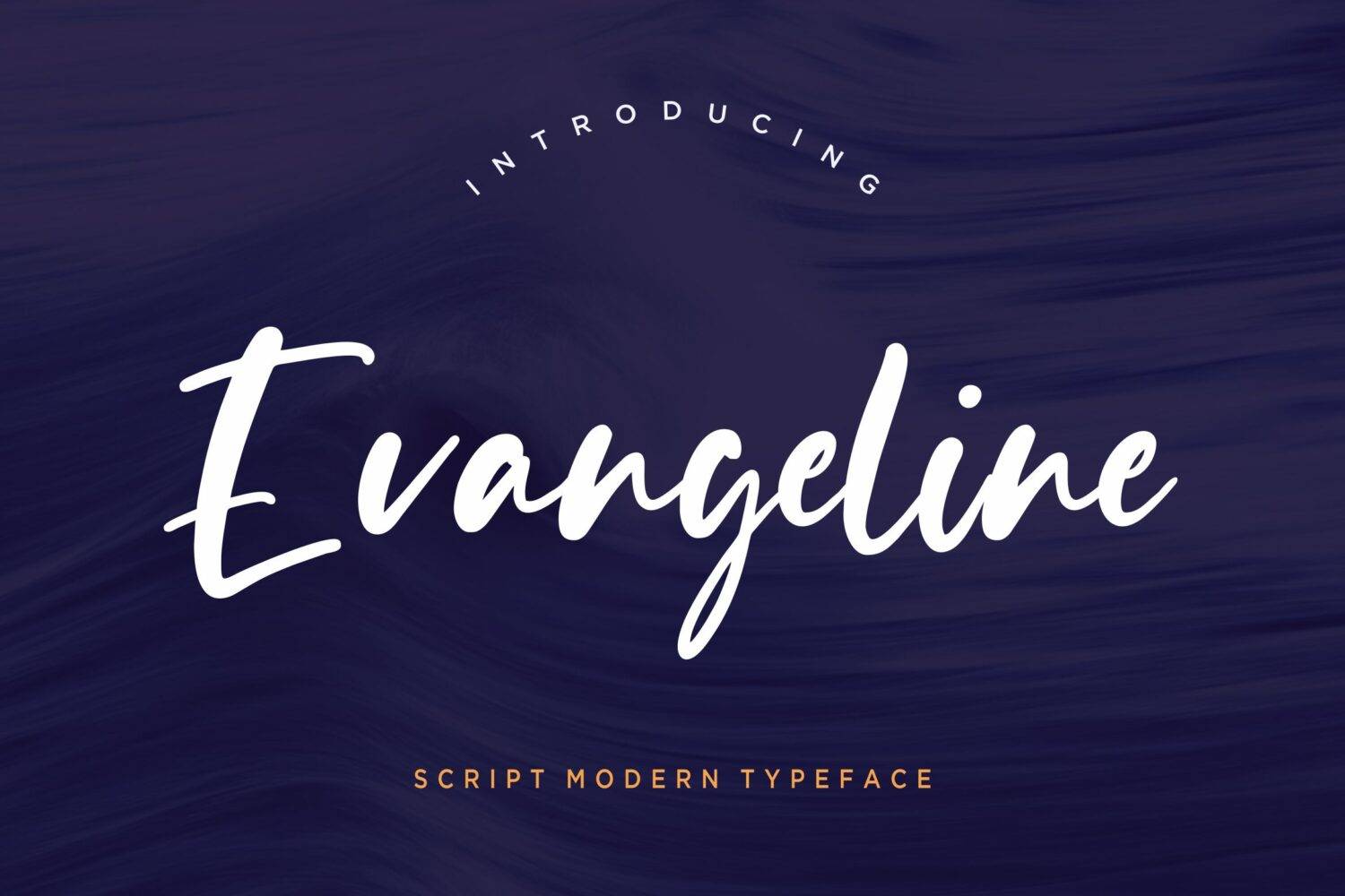 Evangeline Modern Font sample