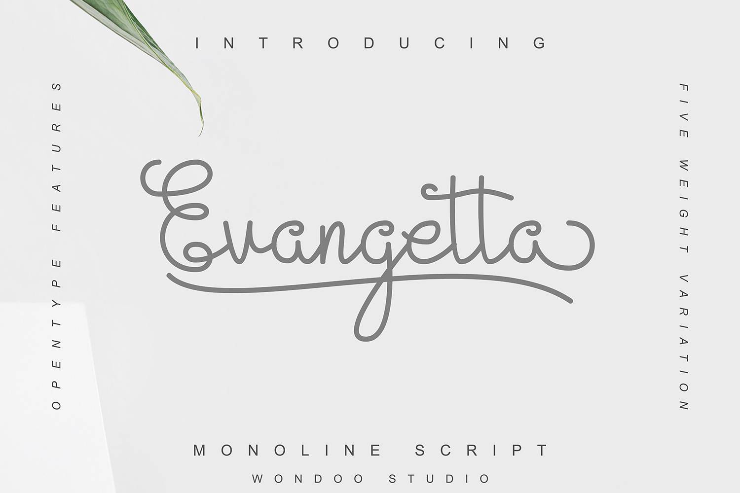 Evangetta Font sample