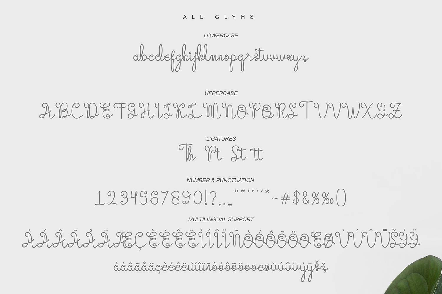Evangetta Font sample