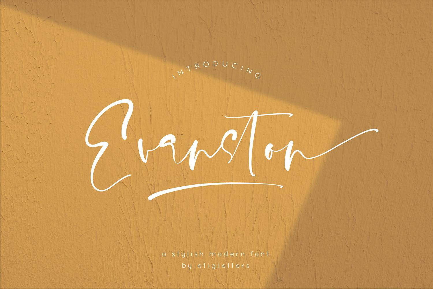 Evanston Font sample