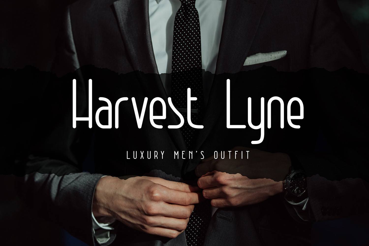 Everest Line Font sample