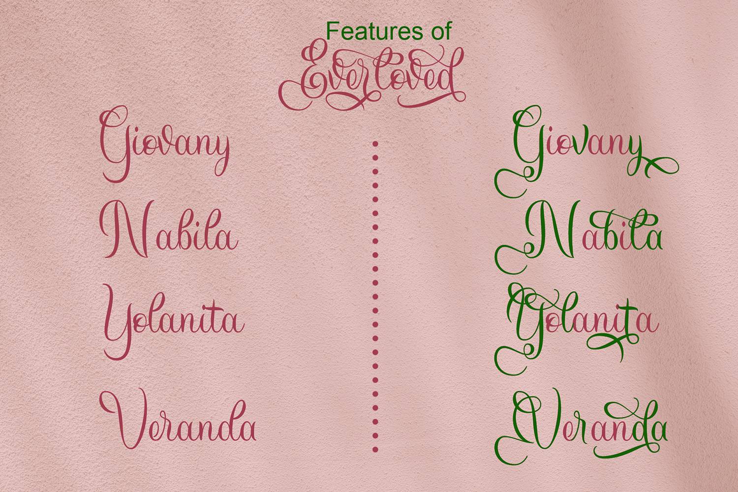 Everloved Font sample