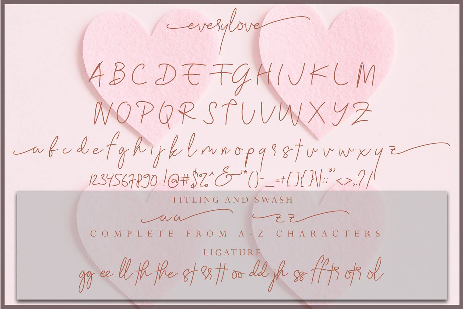 Everylove Font sample