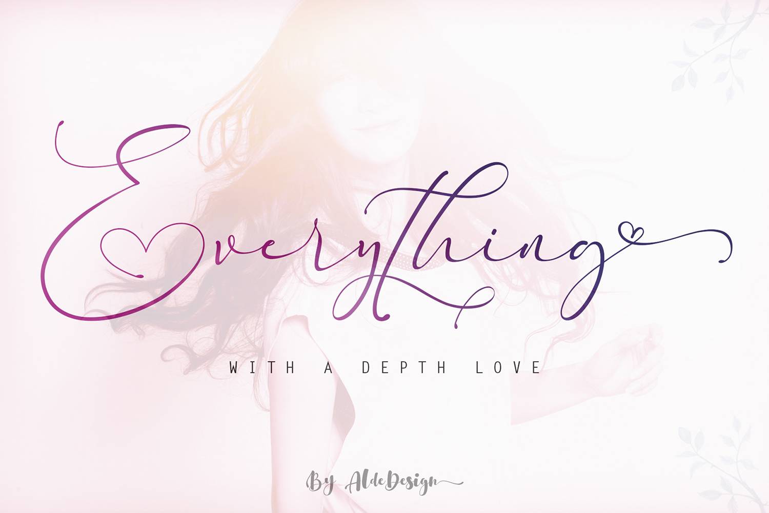 Everything Calligraphy Font sample