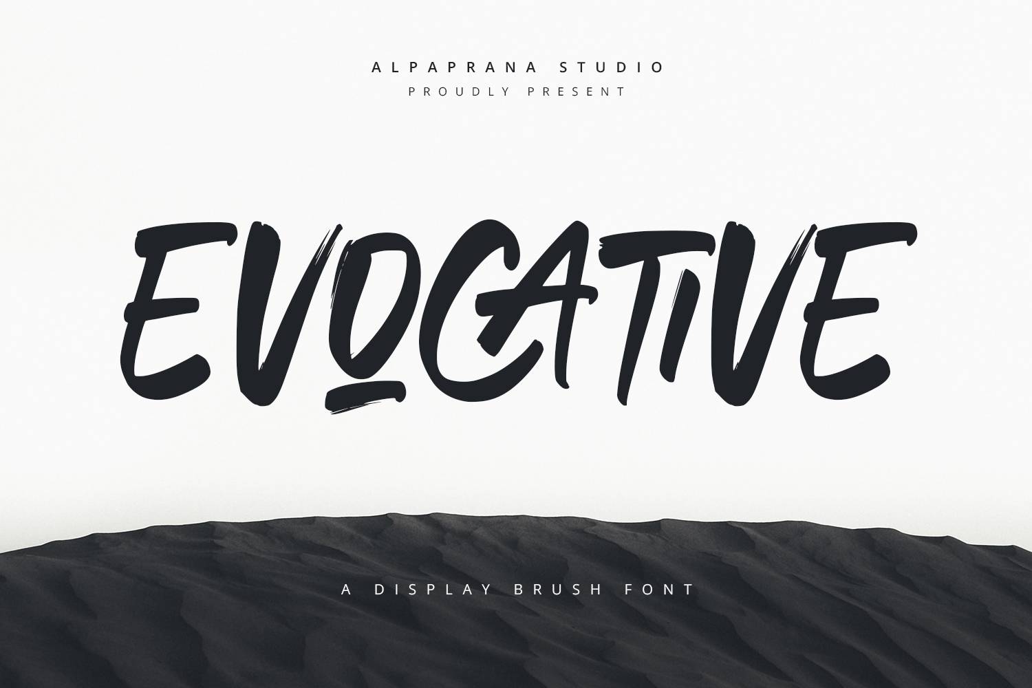 Evocative Font sample