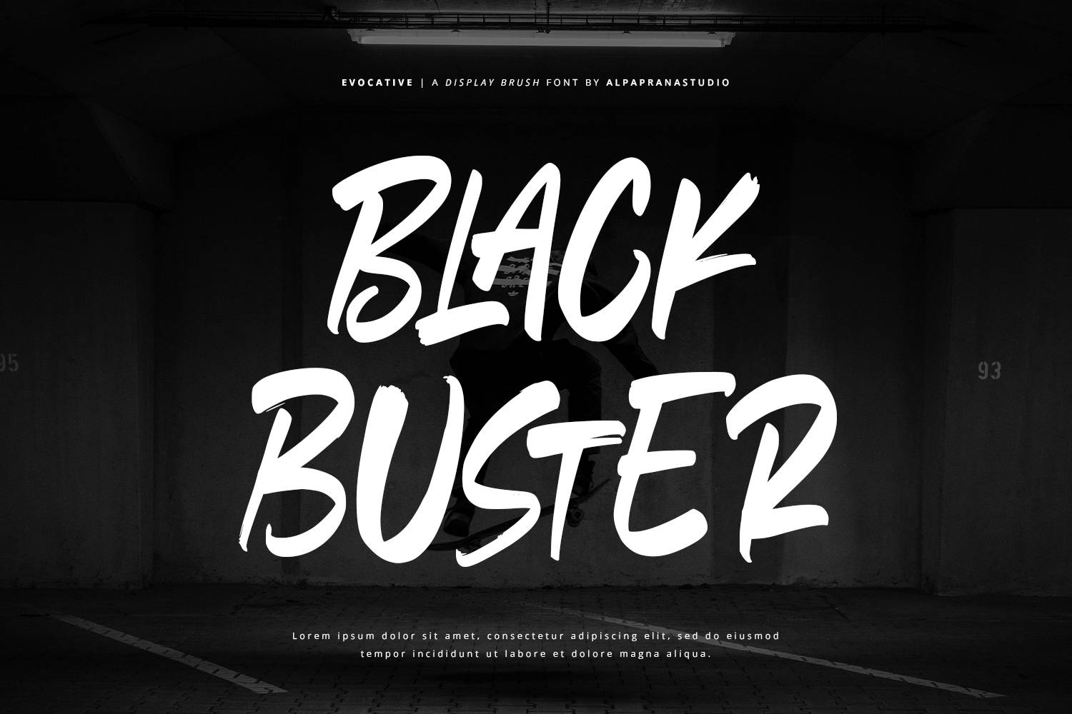 Evocative Font sample