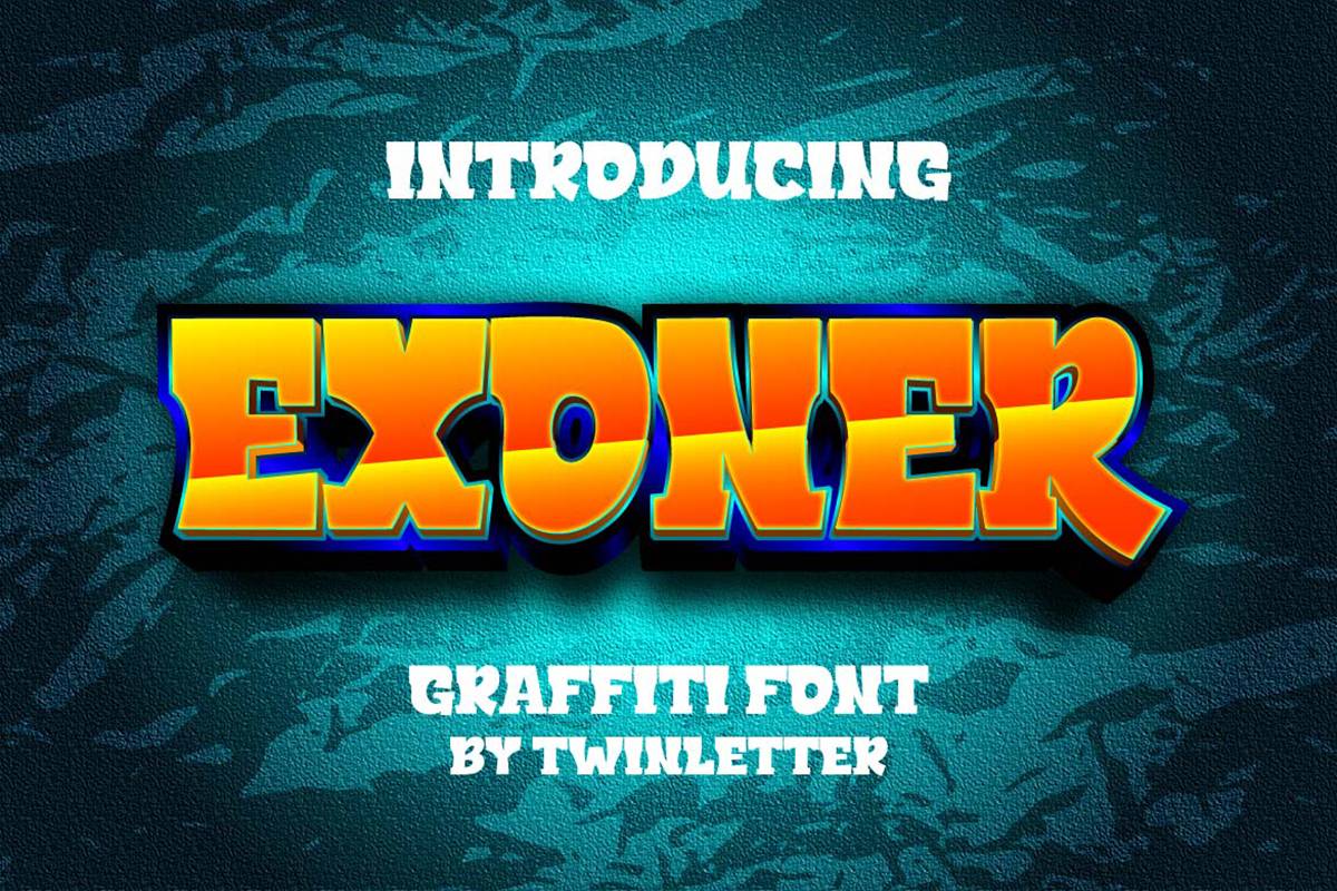 Exoner Font sample