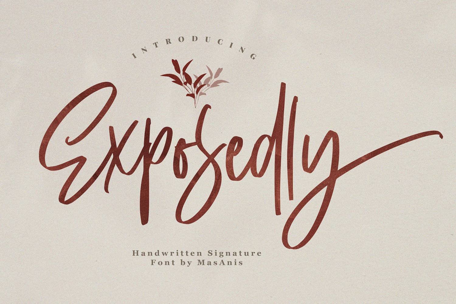 Exposedly Font sample