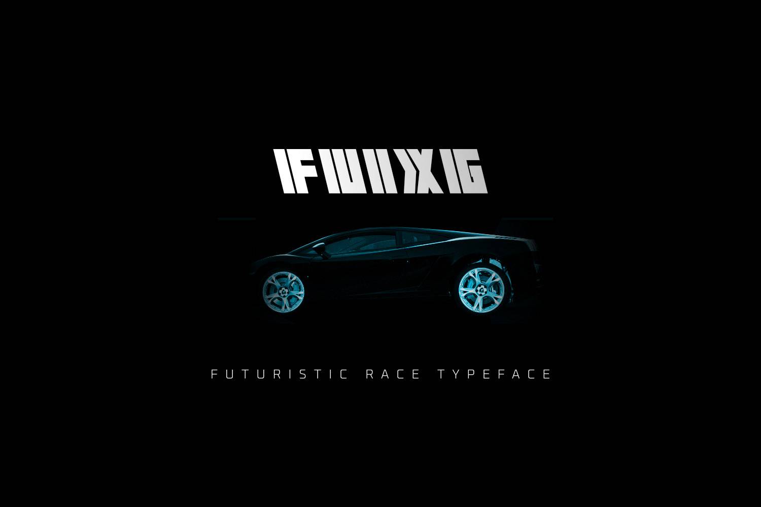 FUIXG Font sample