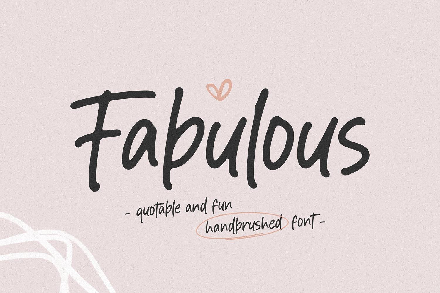 Fabulous Font sample