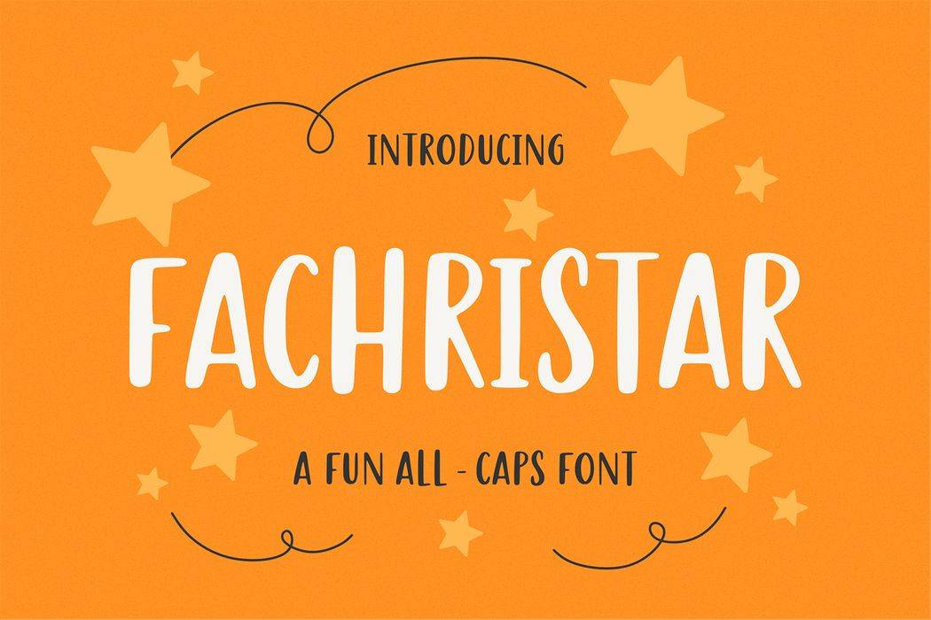 Fachristar Font sample