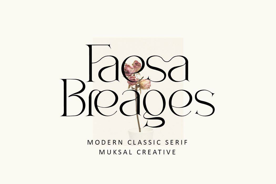 Faesa Breages Font sample